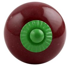 Cherry Solid Round Green Fitting Ceramic Knob